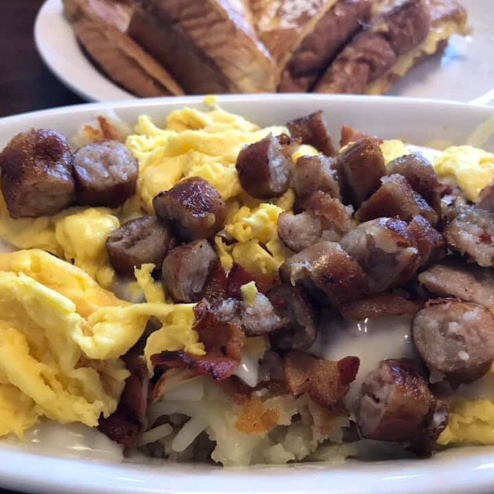 Stacks Pancake house - Hash browns, eggs, sausage and gravy! - Pancakes Near Me - Bettendorf, Iowa Stacks Pancake house - Hash browns, eggs, sausage and gravy! - Pancakes Near Me - Bettendorf, Iowa