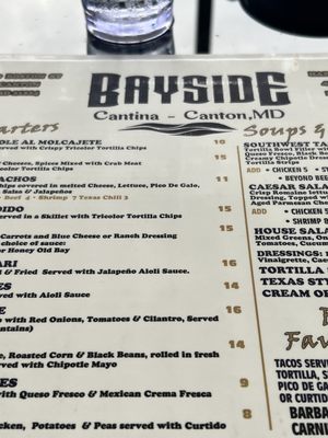 Menu photo 3 Bayside Cantina Baltimore, MD
