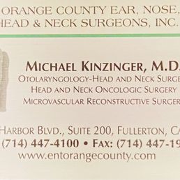 Dr. Kinzinger works out of the same office Dr. Kinzinger works out of the same office