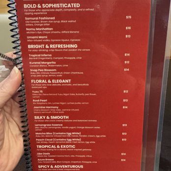 Nomu Izakaya - specialty cocktail menu - Japanese Near Me - Jacksonville, Florida Nomu Izakaya - specialty cocktail menu - Japanese Near Me - Jacksonville, Florida