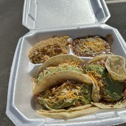 Chicken taco plate