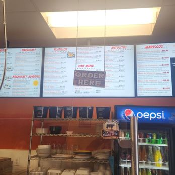 Ruby's Taqueria - The counter & menu - Mexican Near Me - Sunnyvale, California
