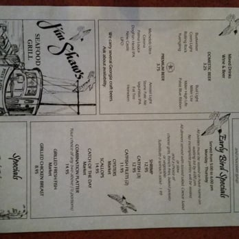 Jim Shaw's Restaurant - Menu 1 of 2 - Seafood Near Me - Macon, Georgia Jim Shaw's Restaurant - Menu 1 of 2 - Seafood Near Me - Macon, Georgia