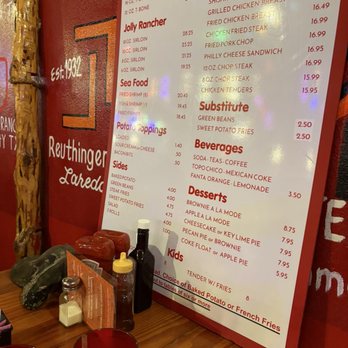 Little Red Barn Steak House - Gigantic menu - Steakhouses Near Me - San Antonio, Texas