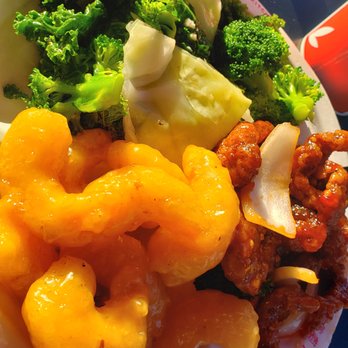 Panda Express - Greens and shrimp! - Chinese Near Me - Champaign, Illinois