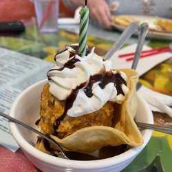 El Compadre Restaurant - Delicious fried ice cream!