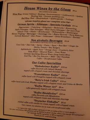 Menu photo 3 Old Europe Washington, DC, DC