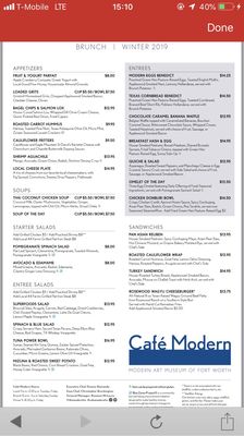 Menu photo 5 Café Modern Fort Worth, TX