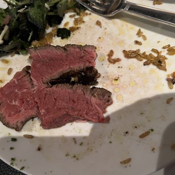 Salt & Char - 12 ounce filet "medium" and some oil and rice. - Steakhouses Near Me - Saratoga Springs, New York Salt & Char - 12 ounce filet "medium" and some oil and rice. - Steakhouses Near Me - Saratoga Springs, New York