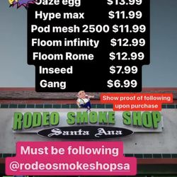 Rodeo smoke shop santa ana - All month long come on in and enjoy