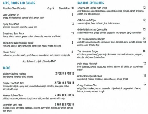 Menu photo 3 Kanaloa Seafood Oxnard, CA Menu photo 3 Kanaloa Seafood Oxnard, CA