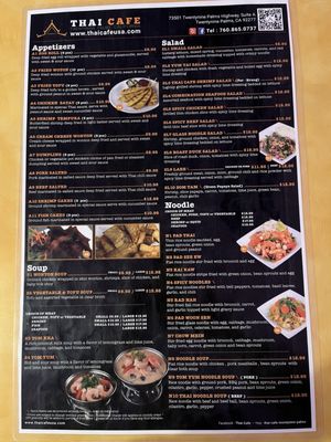 Menu photo 4 Thai Cafe Twentynine Palms, CA