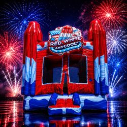 Castellanos Bounce Houses - Red White and Cool Bounce House