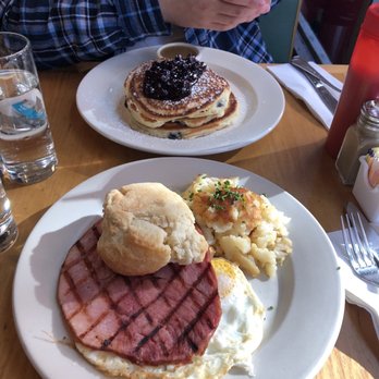 Clinton St. Baking - Country Breakfast and Blueberry Pancakes with maple butter - Bakeries Near Me - New York, New York