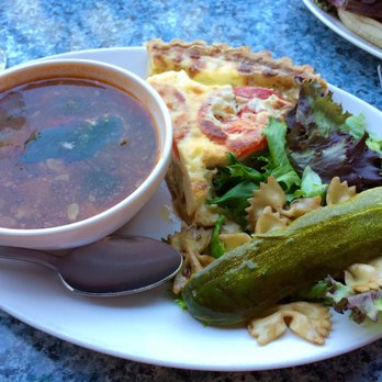 A Ca Mia - Vegetable Quiche with soup (lunch special) - Italian Near Me - Cape May, New Jersey A Ca Mia - Vegetable Quiche with soup (lunch special) - Italian Near Me - Cape May, New Jersey