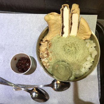 Coffee Factory - Green Tea Ice-Flake. - Desserts Near Me - Flushing, New York