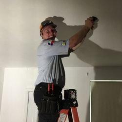 Dynamic Electricians - Alan is always happy doing his trade.