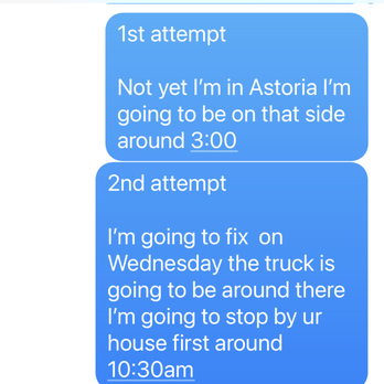R & A Welding - Here are the text excuses and promises from Anthony. - Metal Fabricators Near Me - Brooklyn, New York