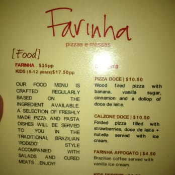 Farinha - Menu - Italian Near Me - Coogee, NSW Farinha - Menu - Italian Near Me - Coogee, NSW