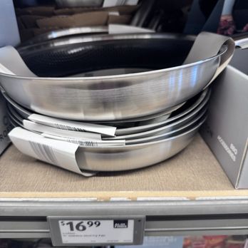 ALDI - Stainless steel frying pan for $16.99? Yes please! - Fruits & Veggies Near Me - Texas City, Texas ALDI - Stainless steel frying pan for $16.99? Yes please! - Fruits & Veggies Near Me - Texas City, Texas