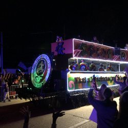 The Duck Pond - 2/23/19. 28th Krewe of Centaur Parade. 59 degrees. At the end of the route 1300 East Kings Hwy and 100 Preston Ave. Duck Pond. Grateful Dead