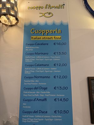 Menu photo 2 Cuoppo D'Amalfi Amalfi, SA Menu photo 2 Cuoppo D'Amalfi Amalfi, SA
