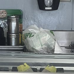 The door is locked and my food is on the counter no employees on site