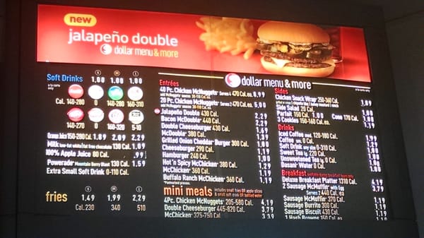 Menu photo 2 McDonald's Foothill Ranch, CA