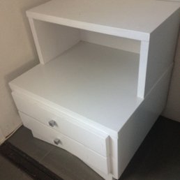 We found a matched-set of nightstands for $25/each. Only needed one, but I made them an offer for both and they accepted.