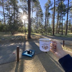 White Spar Campground - Morning coffee