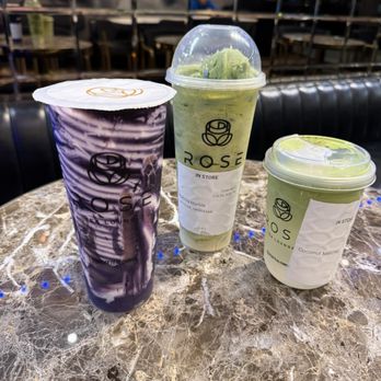 Rose Tea Lounge - Stockton - Ube Taro Fresh Milk, Matcha Marble, & Coconut Matcha. - Coffee & Tea Near Me - Stockton, California Rose Tea Lounge - Stockton - Ube Taro Fresh Milk, Matcha Marble, & Coconut Matcha. - Coffee & Tea Near Me - Stockton, California