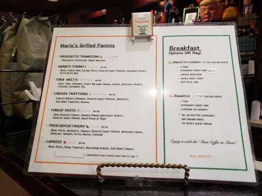 Menu photo 1 Mario's Coffee Express Vancouver, BC Menu photo 1 Mario's Coffee Express Vancouver, BC