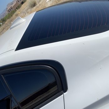 Monster Tint - Immediately after picking up my car. Super dark on the back and a little lighter on the driver and passenger windows. - Auto Glass Services Near Me - Palm Springs, California Monster Tint - Immediately after picking up my car. Super dark on the back and a little lighter on the driver and passenger windows. - Auto Glass Services Near Me - Palm Springs, California