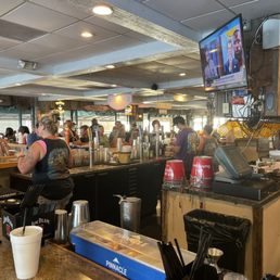 View from the bar