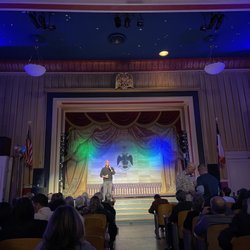 Austin Scottish Rite Theater - View from the first row of the back risers