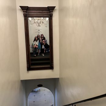 The Rooftop Lounge - Stairway mirror up to the 2nd floor - Lounges Near Me - Laguna Beach, California