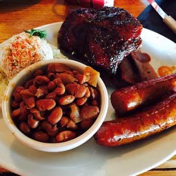 The County Line - 3 meat combo! Ribs! Yum! - Barbeque Near Me - Austin, Texas The County Line - 3 meat combo! Ribs! Yum! - Barbeque Near Me - Austin, Texas