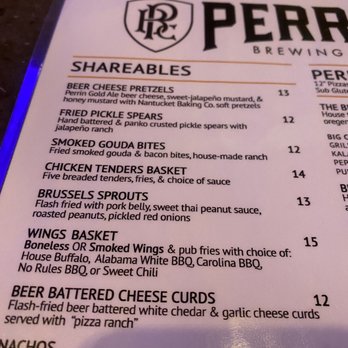 Perrin Brewing Company - Menu - Breweries Near Me - Comstock Park, Michigan
