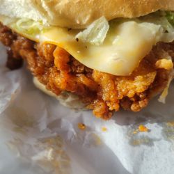 Coffee's Country Market - Honey-Sracha chicken Breaded Chicken thigh sandwich with mayo, lettuce & munster cheese...delicious