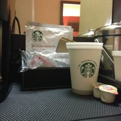 Sheraton Silver Spring Hotel - Starbucks coffee & Tazo tea in the rooms.