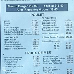 Sheila Dairy Bar Ltee - Menu 2025