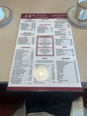 Menu photo 4 JK's Restaurant Berkeley, IL