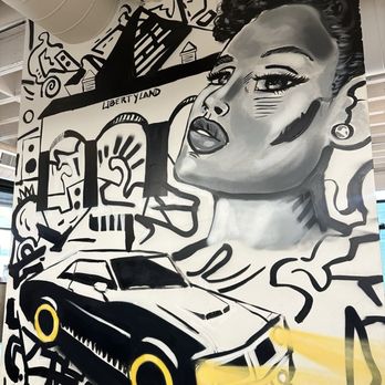 Slim and Husky's Pizza - Interior artwork. - Pizza Near Me - Memphis, Tennessee