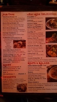 Menu photo 5 Gypsy Parlor Buffalo, NY