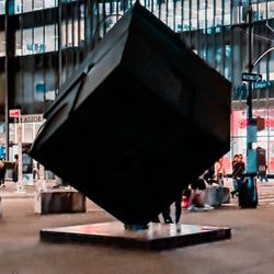 The Cube @ Astor Place - Night view of the cube
