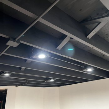 Diaz Painting - Black ceiling for a basement - Painters Near Me Diaz Painting - Black ceiling for a basement - Painters Near Me