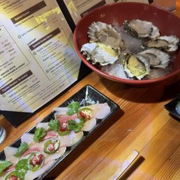 Hamachi and Oysters Hamachi and Oysters