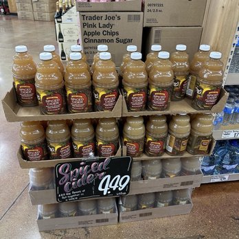 Trader Joe's - Spiced Cider (seriously the best, we stocked up for the year lol they last forever if unopened FYI) IG: @ammysalamii - Grocery Near Me - Santa Clarita, California