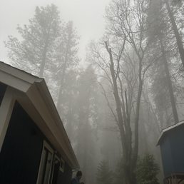 Trimming away from cabin Trimming away from cabin
