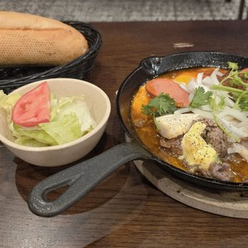 Buon Me Cafe - Stir-Fried Ribeye Skillet - Bánh Mì Chảo Bò Ribeye Xào - Coffee & Tea Near Me - San Jose, California Buon Me Cafe - Stir-Fried Ribeye Skillet - Bánh Mì Chảo Bò Ribeye Xào - Coffee & Tea Near Me - San Jose, California